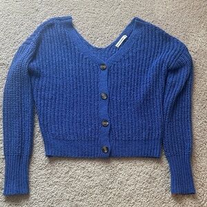 moon & madison Royal Blue Button-Up Cardigan